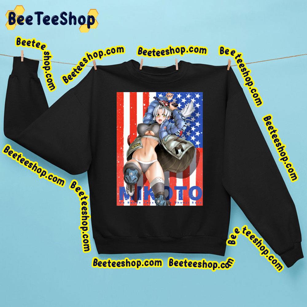 Mikoto Kiba Scoop America Flag Triage X Trending Unisex Sweatshirt