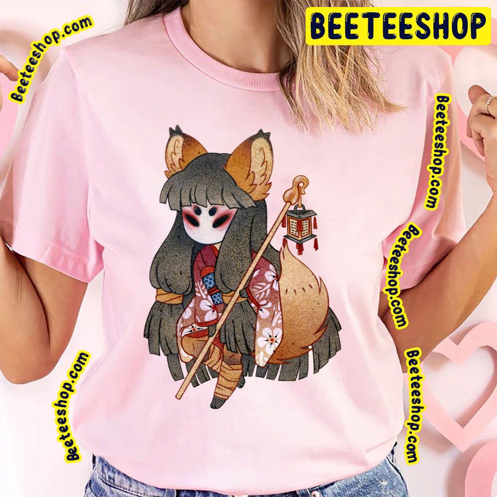 Mysterious Fox Girl Kitsune Yokai Teakitsune Trending Unisex T-Shirt