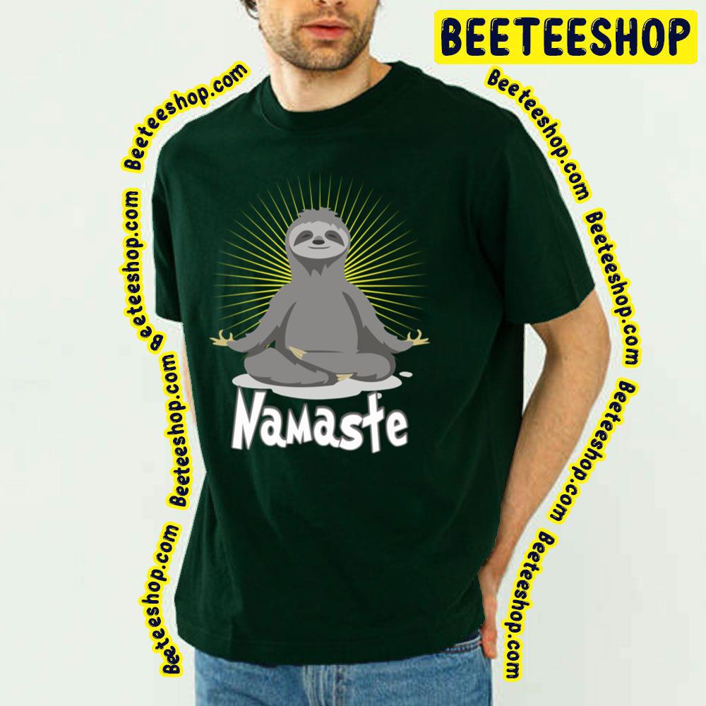 Namaste Meditating Yoga Sloth Trending Unisex T-Shirt