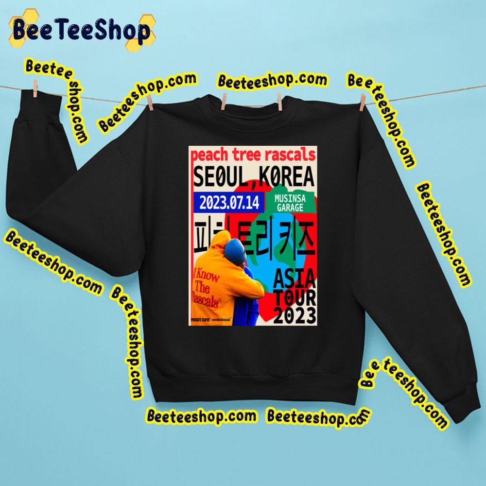 Peach Tree Rasclas Seoul Korea Asia Tour 2023 Trending Unisex Sweatshirt