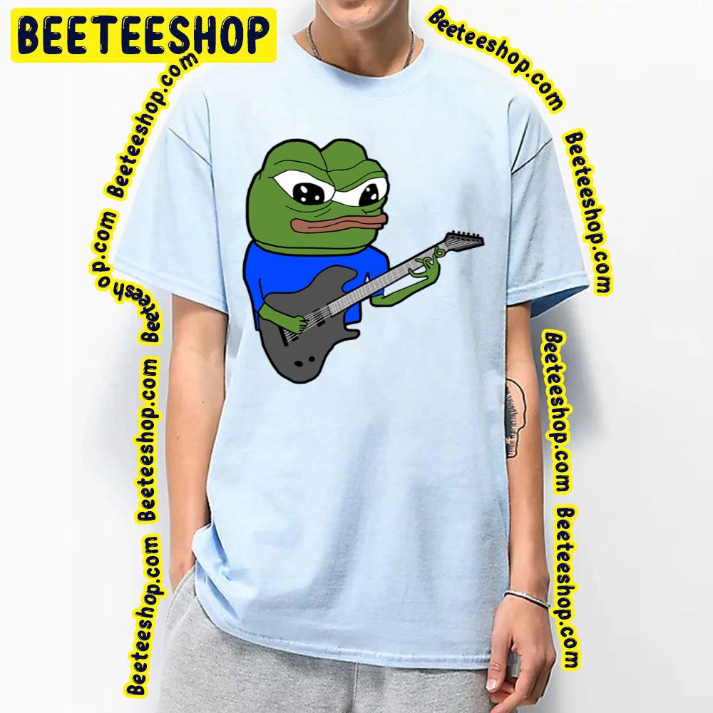 Pepe Playing Guitar Apu Guitar Player Trending Unisex T-Shirt