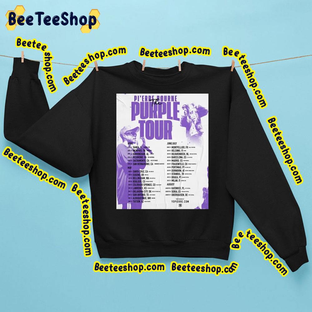 Pi’erre Bourne The Purple Tour Dates Trending Unisex Sweatshirt