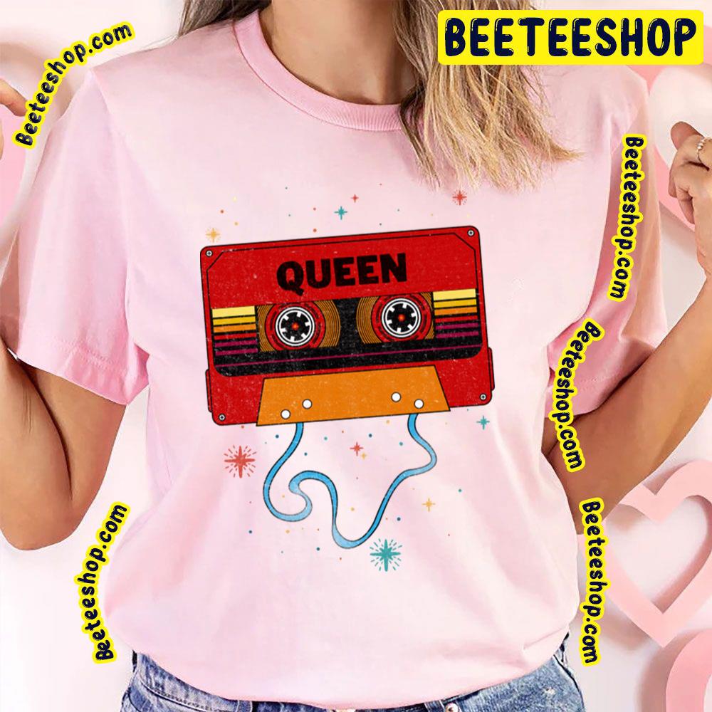 Queen Retro Vintage Cassette Tape Music Trending Unisex T-Shirt