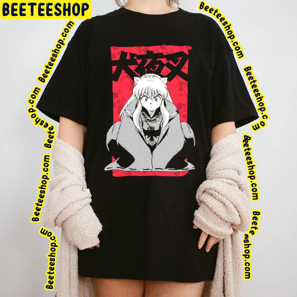 Red Art Feudal Demon Inuyasha Trending Unisex T-Shirt