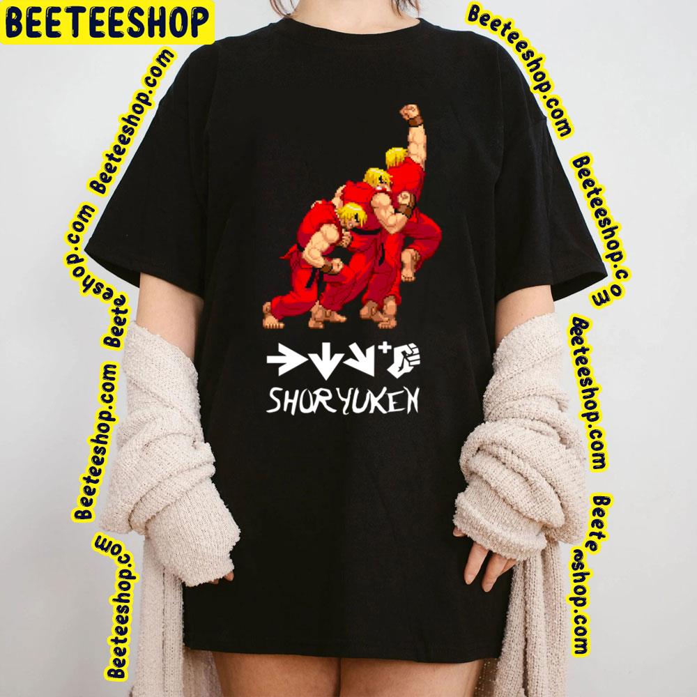 Red Art Shoryuken Street Fighter Trending Unisex T-Shirt