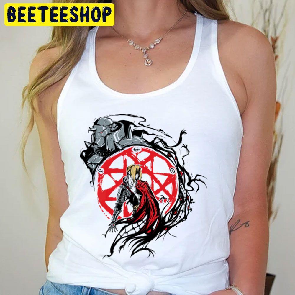 Red Black Art Fullmetal Alchemist Circle Trending Unisex T-Shirt