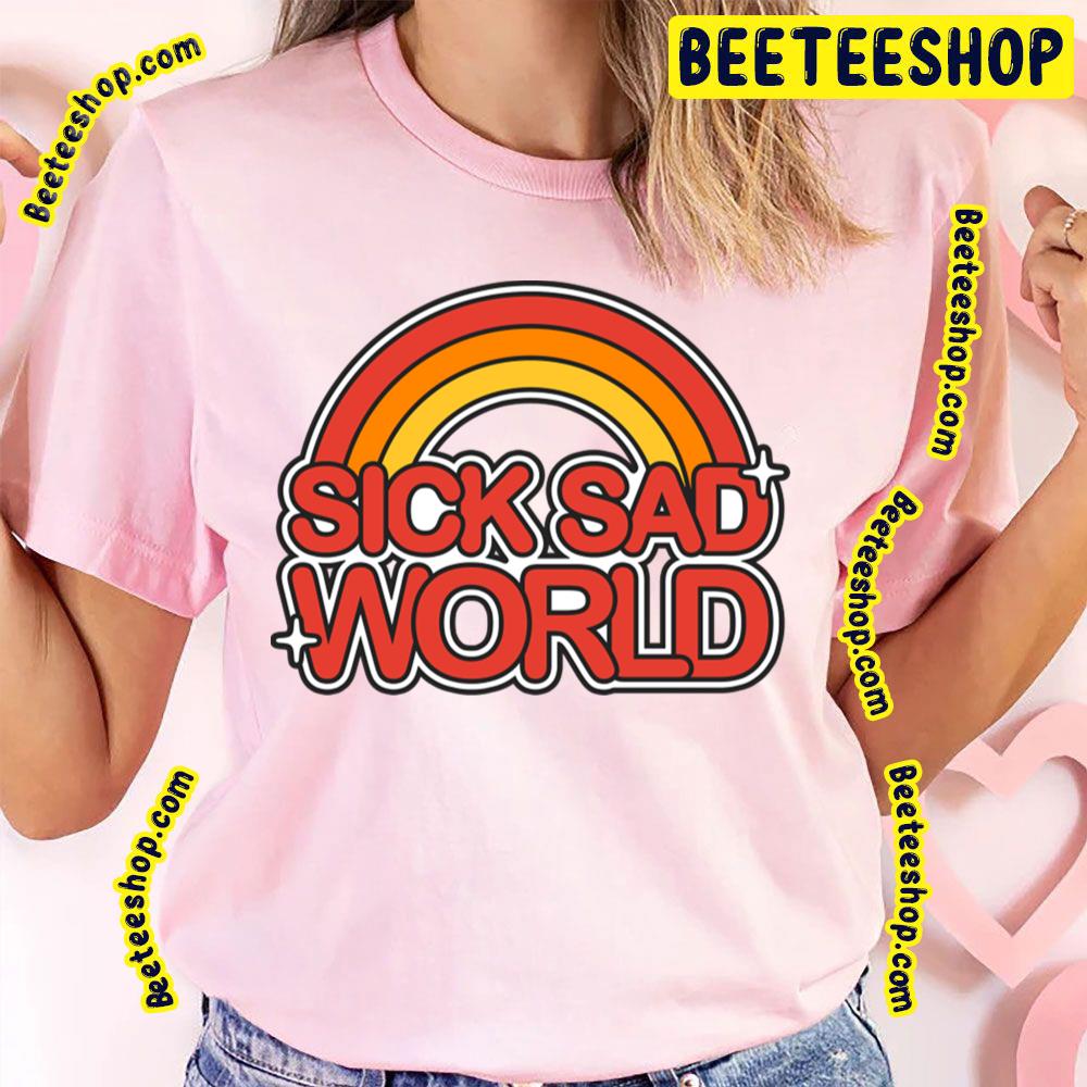 Red Rainbow Sick Sad World Trending Unisex T-Shirt