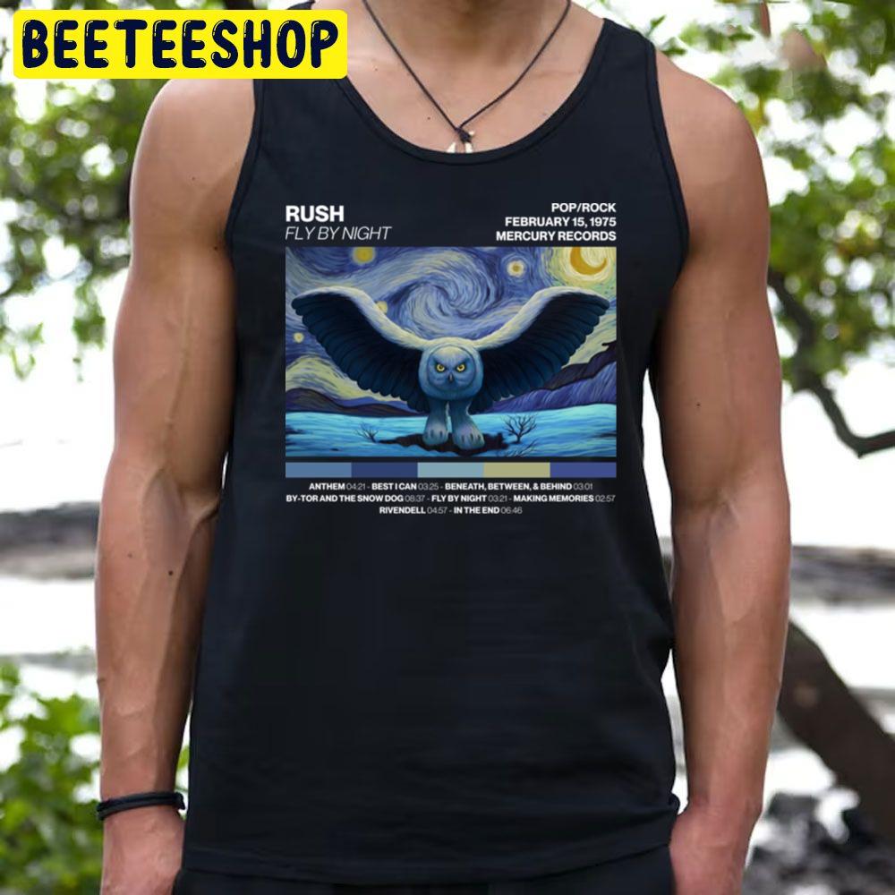 Retro Art Fly By Night Rush Band Trending Unisex T-Shirt