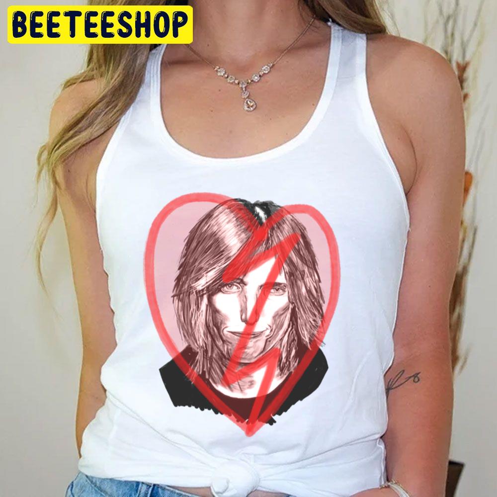 Retro Art Red Heart Tom Petty Trending Unisex T-Shirt