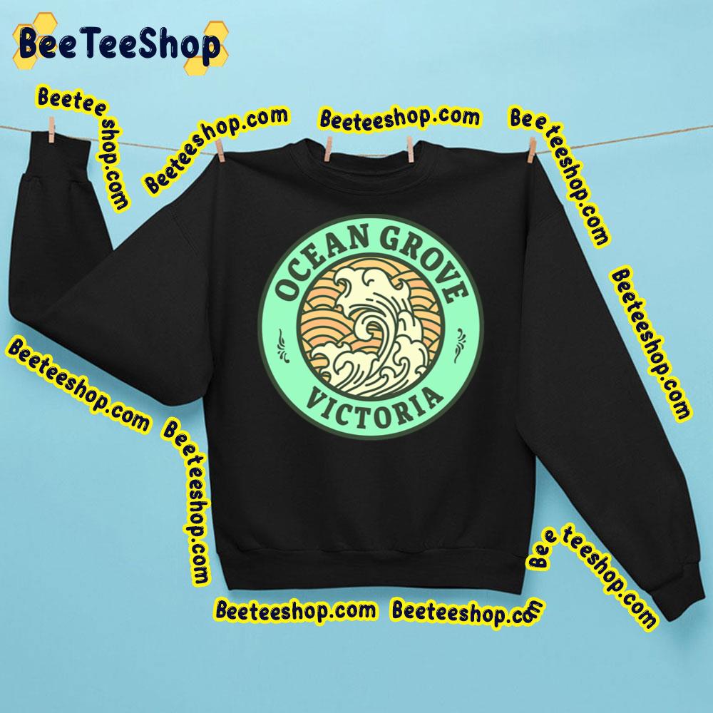 Retro Badge Ocean Grove Trending Unisex Sweatshirt