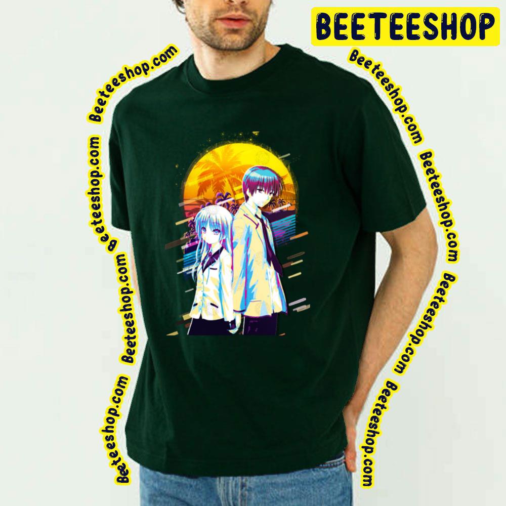 Retro Couple Yuzuru Otonashi And Kanade Tachibana Angle Beats Trending Unisex T-Shirt