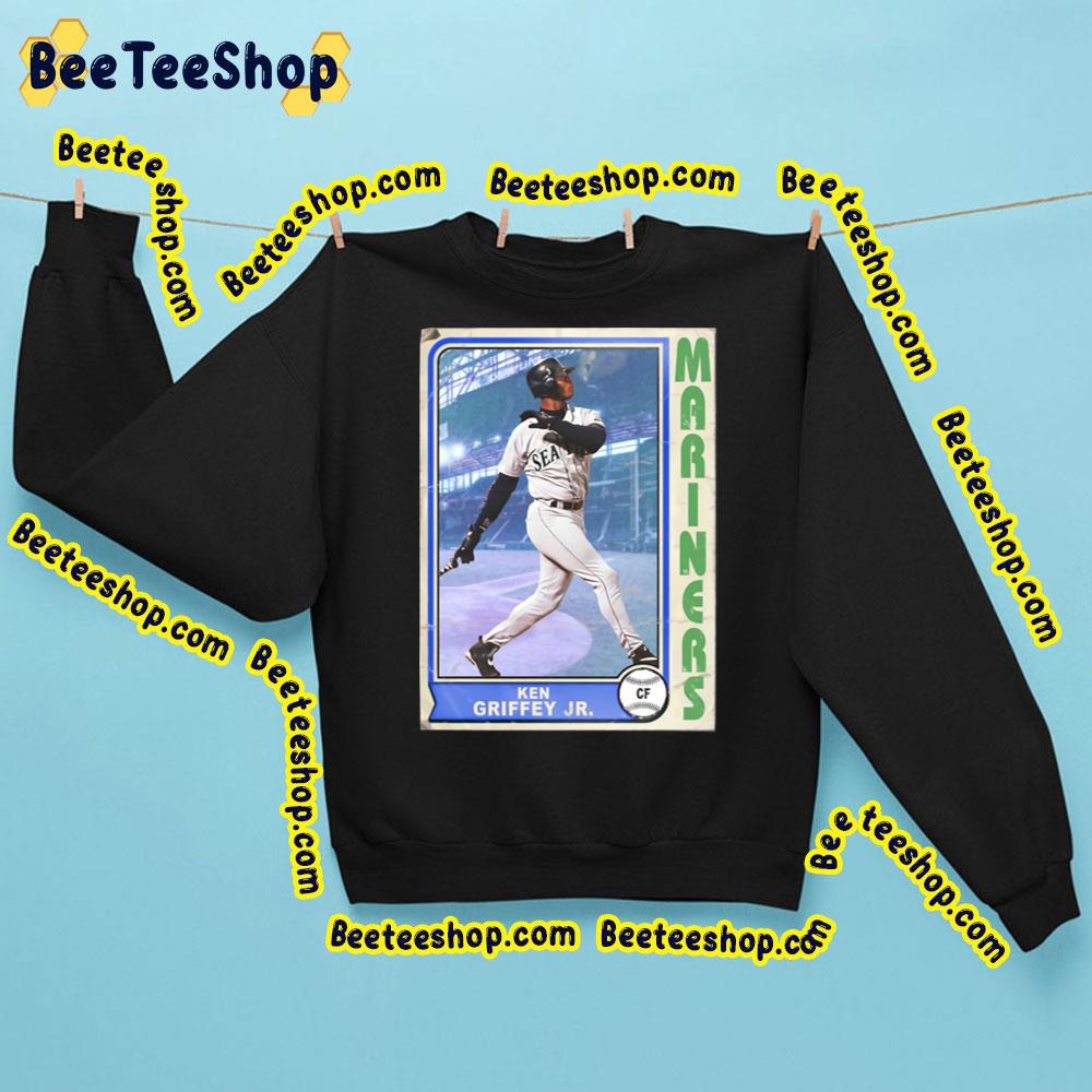 Retro Ken Griffey Jr Baseball Card Baseball Trending Unisex Sweatshirt