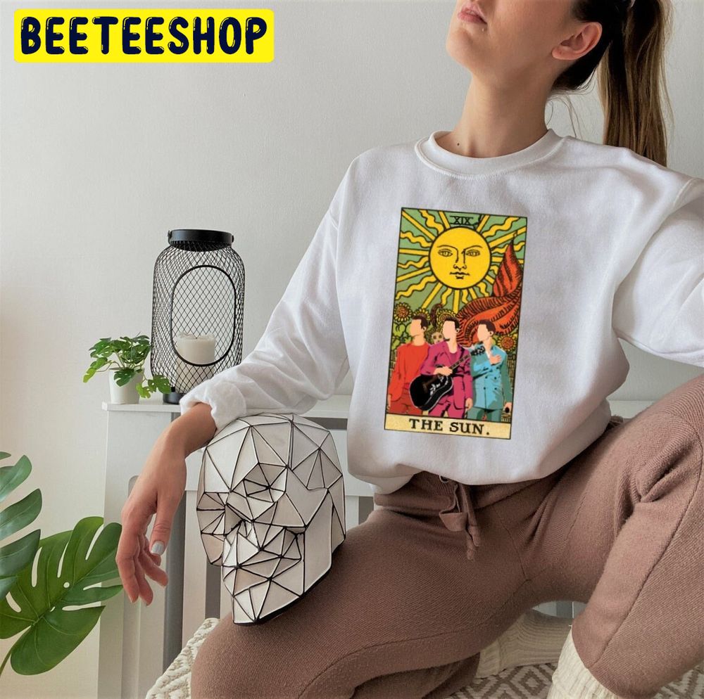 Retro The Sun Jonas Brothers Mix Tarot Card Trending Unisex Sweatshirt