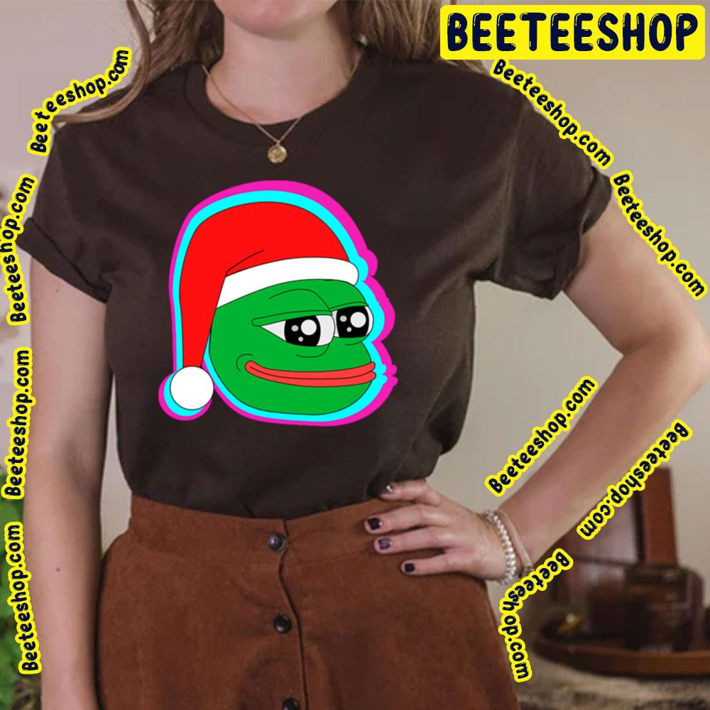 Santa Pepe The Frog Christmas Trending Unisex T-Shirt