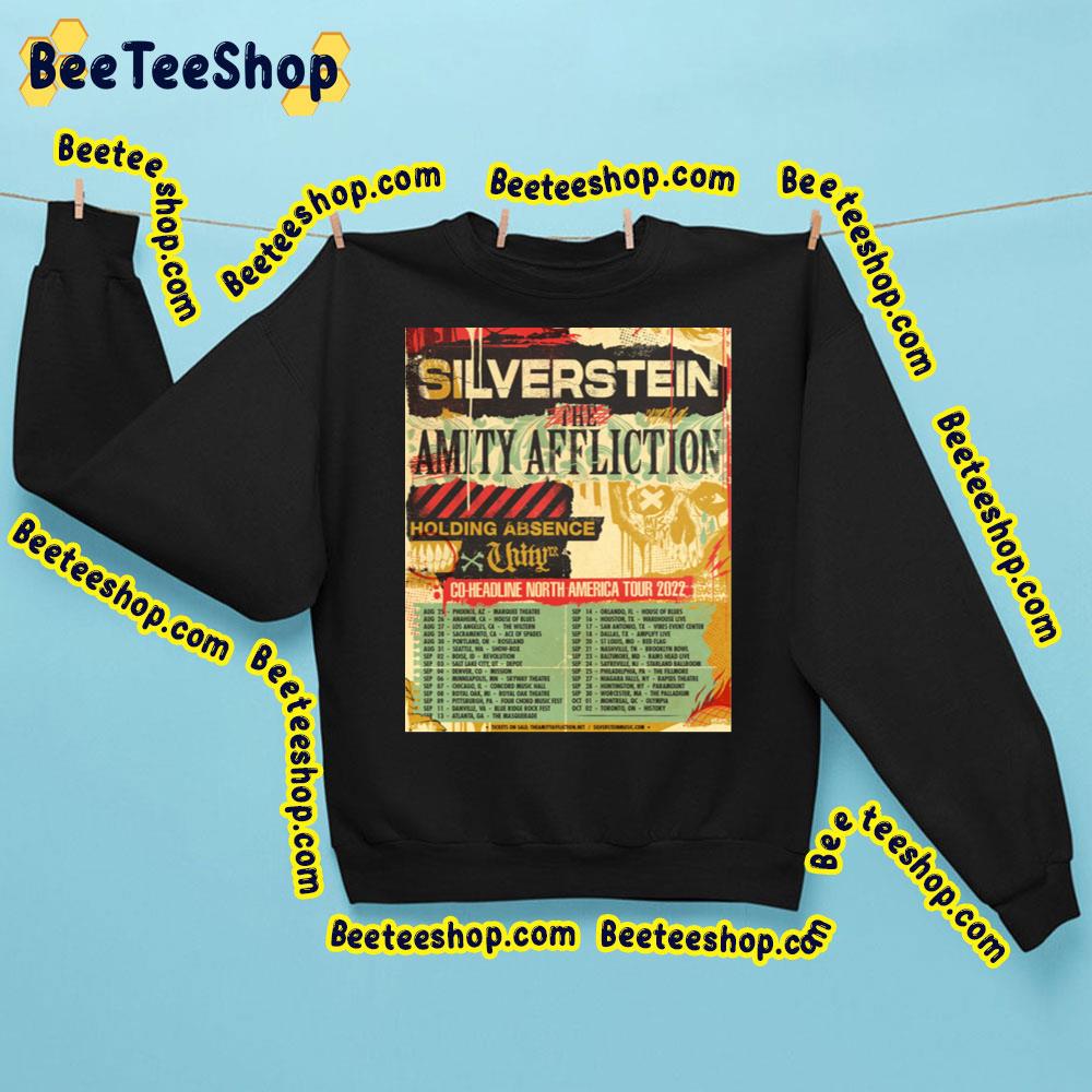 Silverstein The Amity Affliction Holding Absence Tour 2022 Trending Unisex Sweatshirt