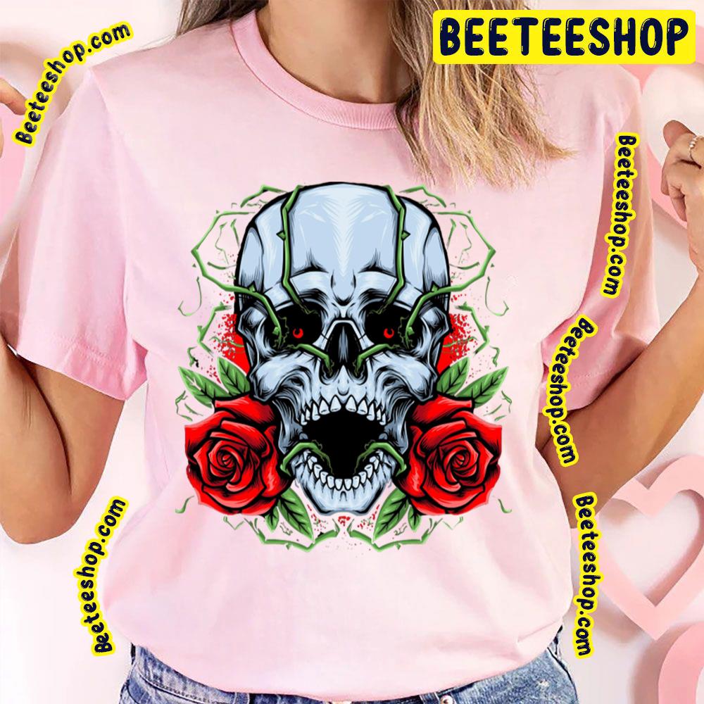 Skull And Roses Trending Unisex T-Shirt