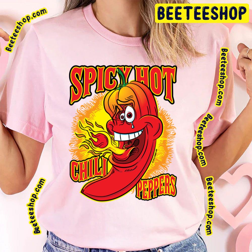 Spicy Flaming Red Hot Chili Peppers Trending Unisex T-Shirt