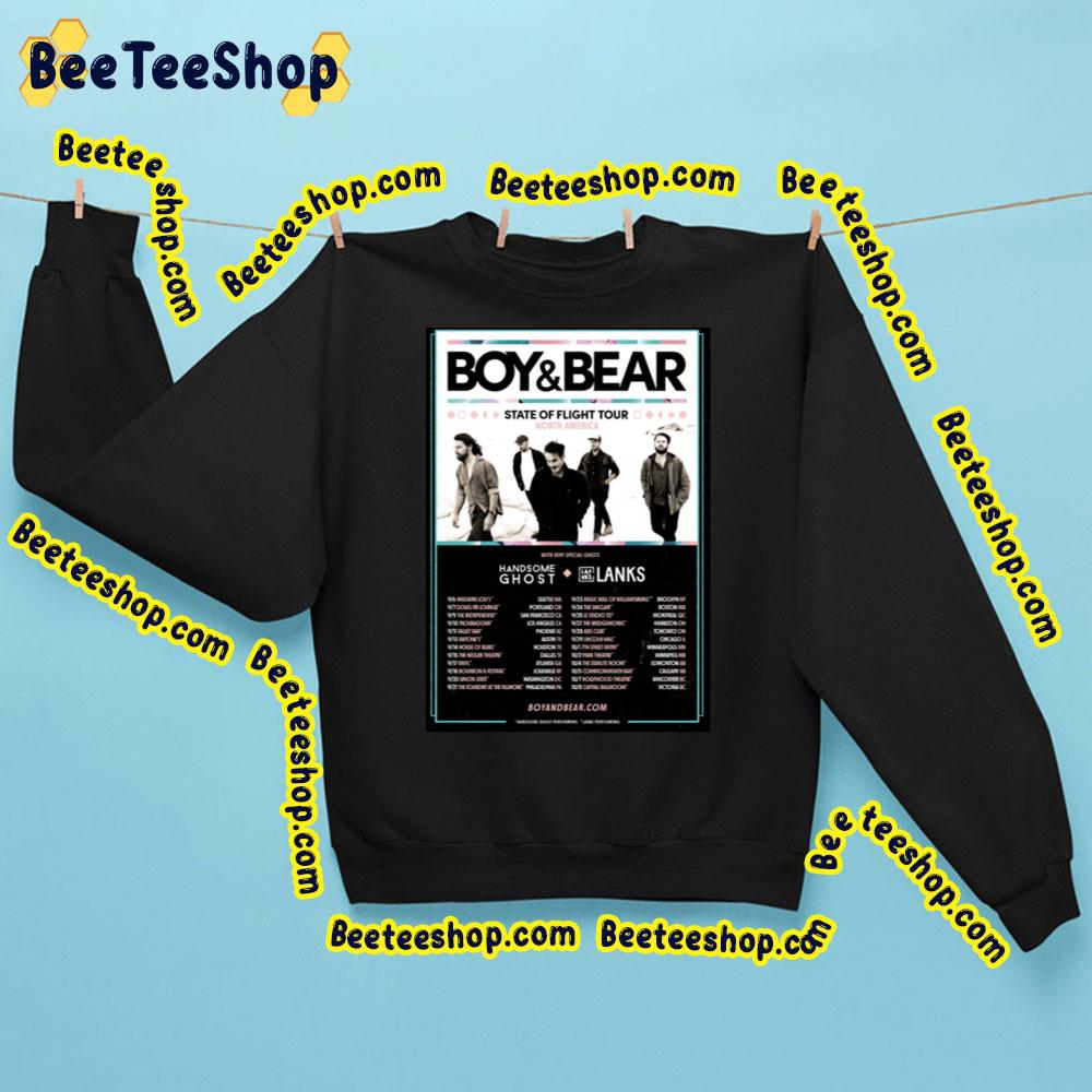 State Of Flight Tour North America Boy & Bear Tour Trending Unisex Sweatshirt