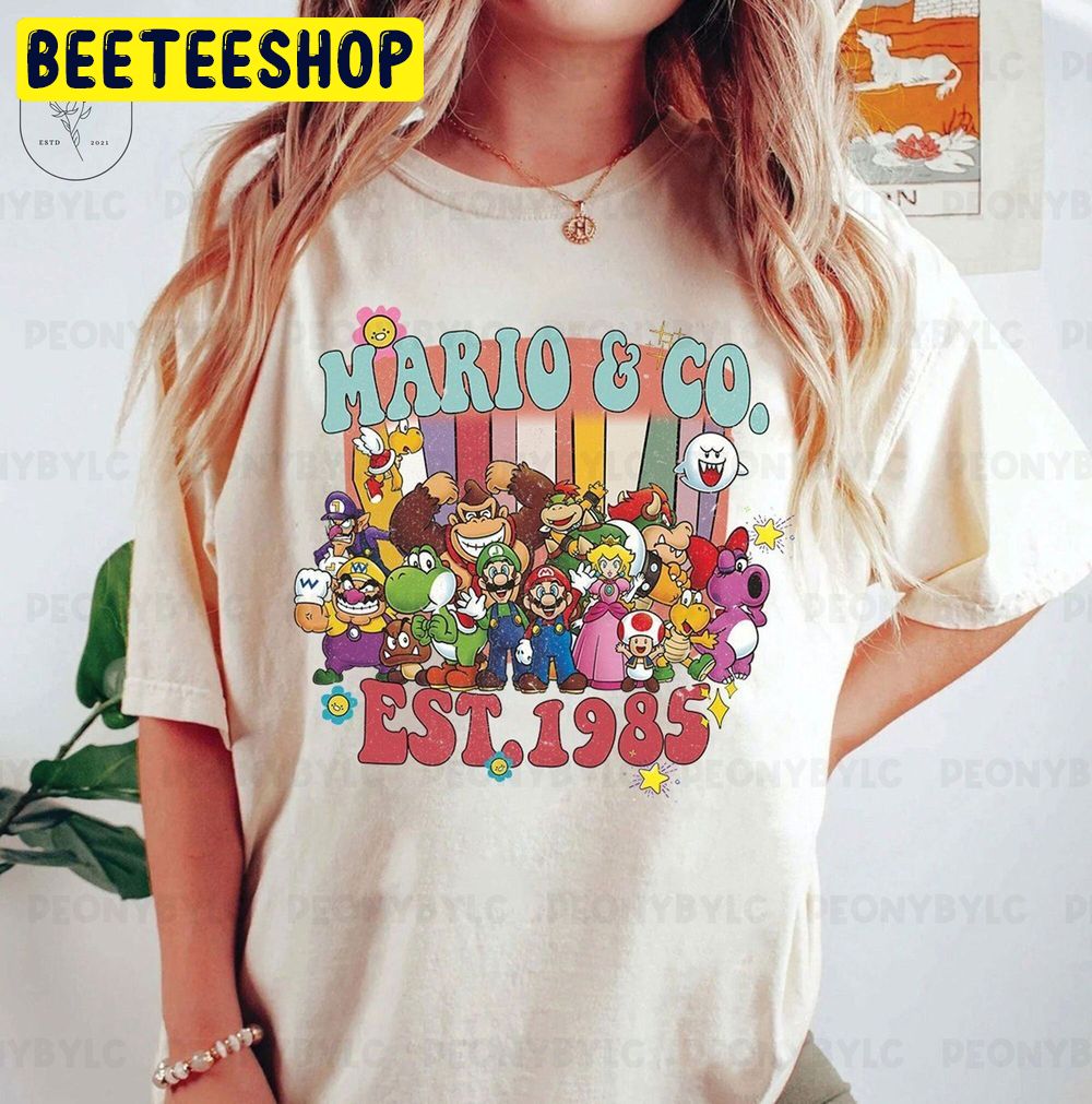 Super Mario Co Est 1985 Vintage Trending Unisex T-Shirt - Beeteeshop