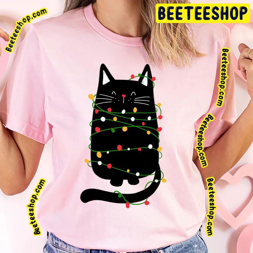 The Christmas Light Cat Return Trending Unisex T-Shirt