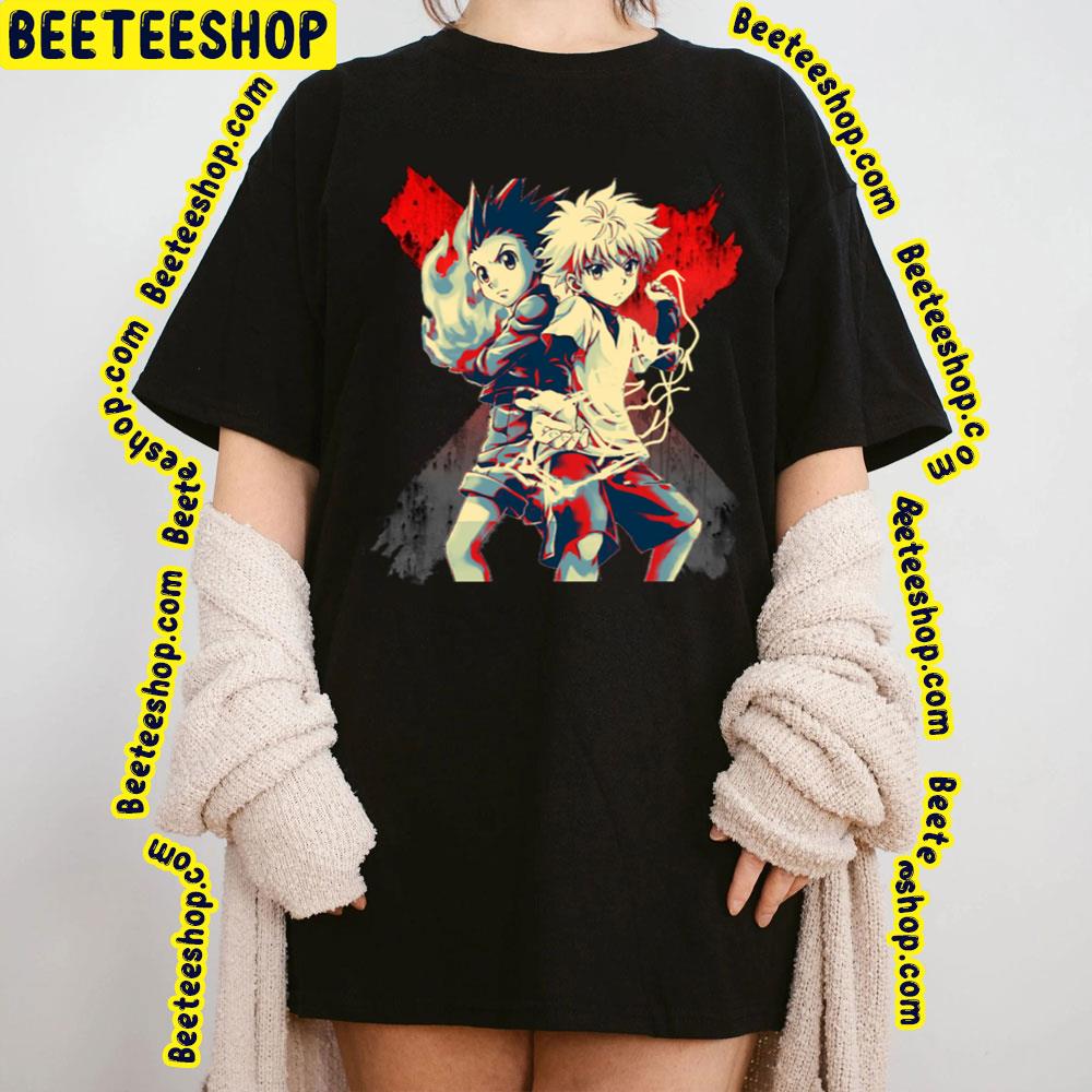 Vintage Art Gon And Killua Hunter × Hunter Trending Unisex T-Shirt