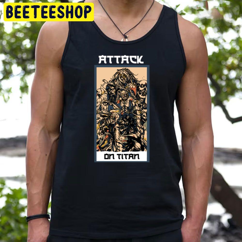 Vintage Art Skull Attack On Titan Trending Unisex T-Shirt