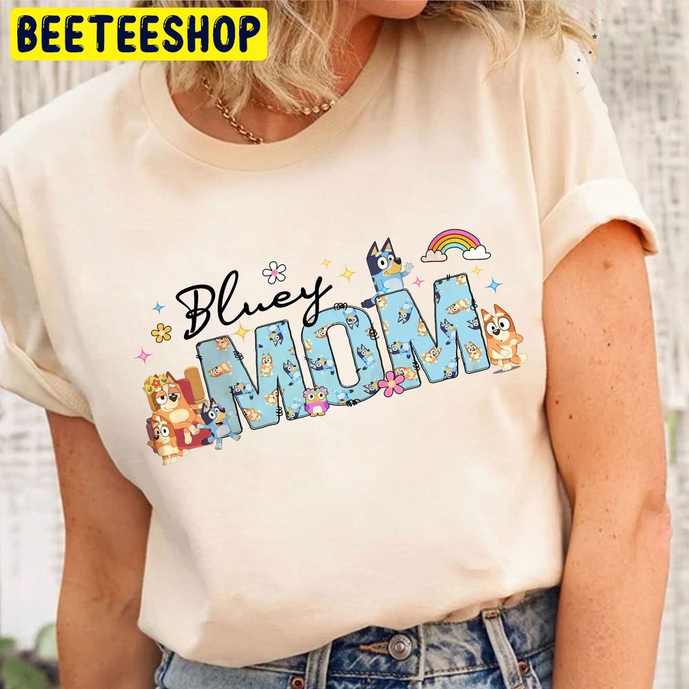 Vintage Bluey Mom Life Bingo Trending Unisex T-Shirt