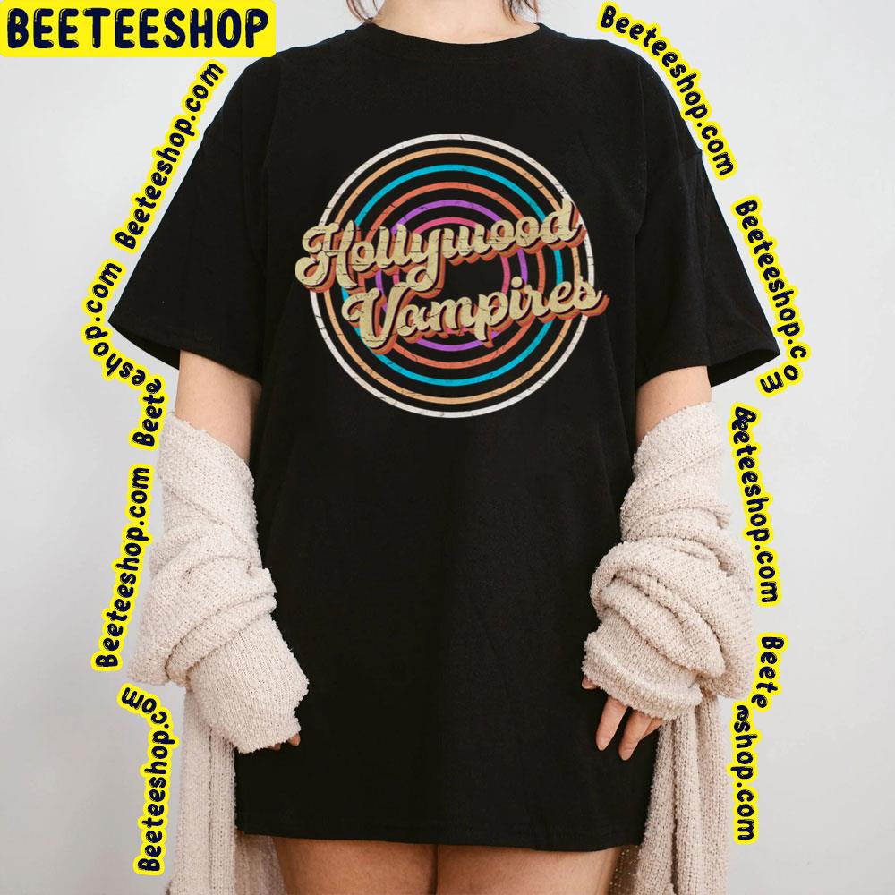 Vintage Circle Line Color Hollywood Vires Trending Unisex T-Shirt