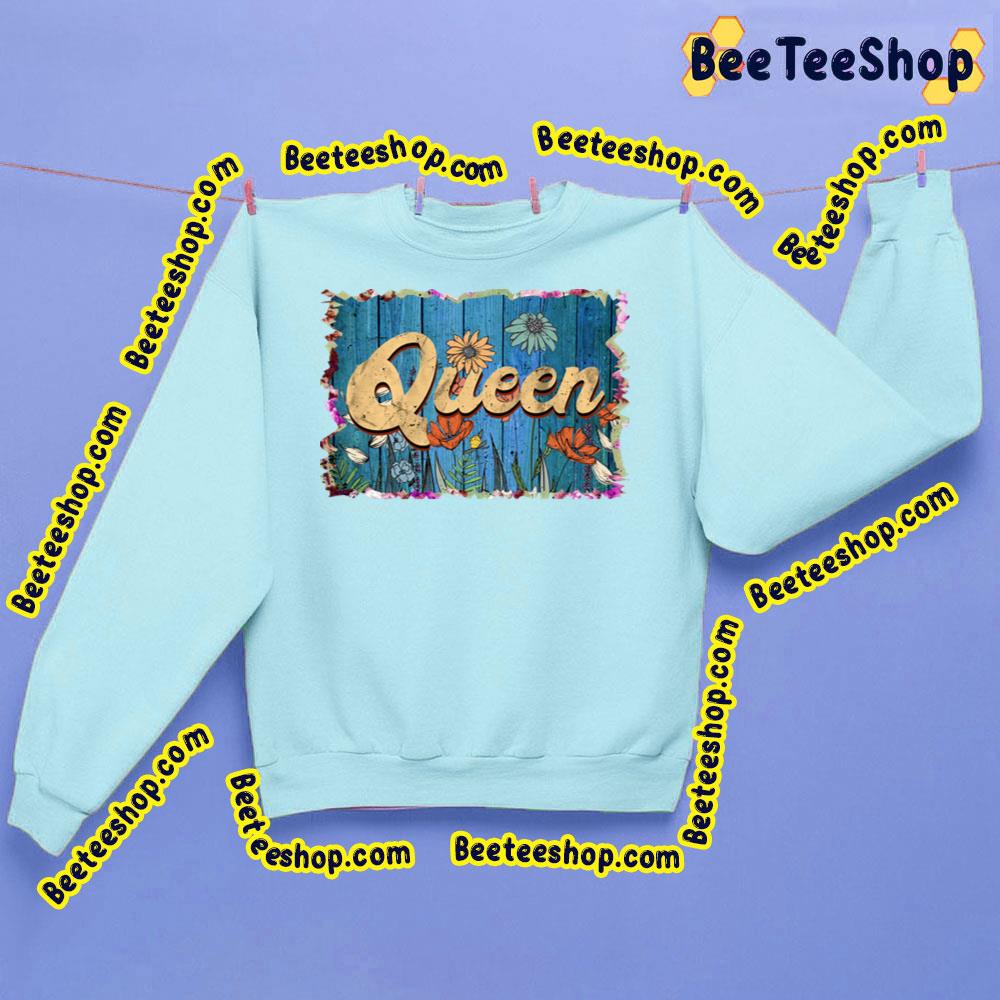 Vintage Queen Flowers Trending Unisex Sweatshirt