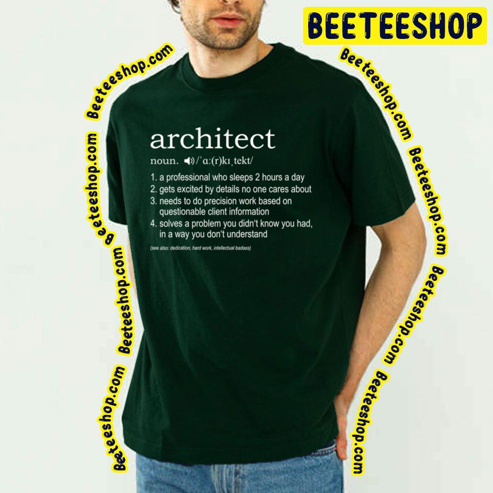 White Art Definition Architects Trending Unisex T-Shirt