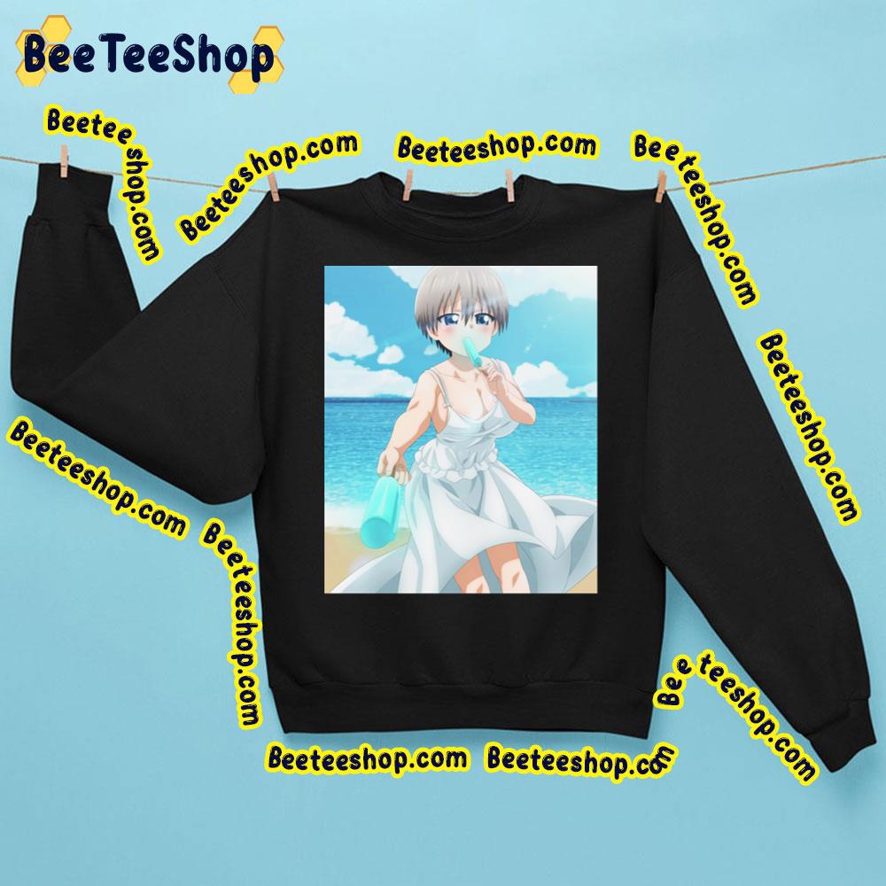 White Dress Hana Uzaki-Chan Wants To Hang Out Trending Unisex Sweatshirt