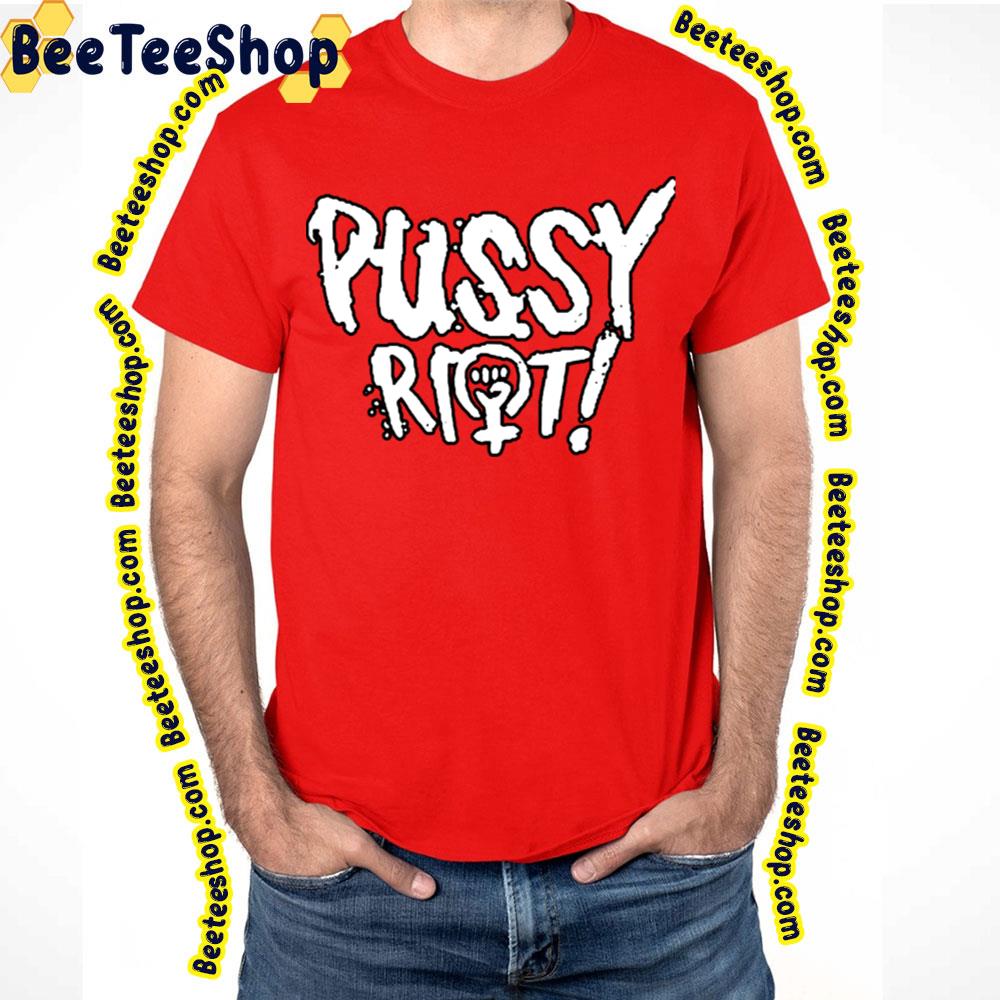 White Text Rock Cool Pussy Riot Trending Unisex T-Shirt