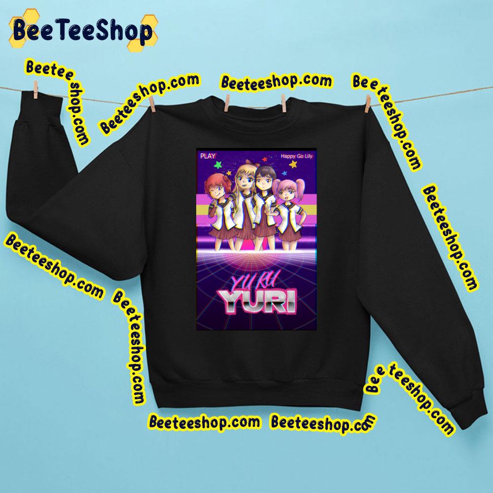 Yuru Yuri Retrowave Trending Unisex Sweatshirt