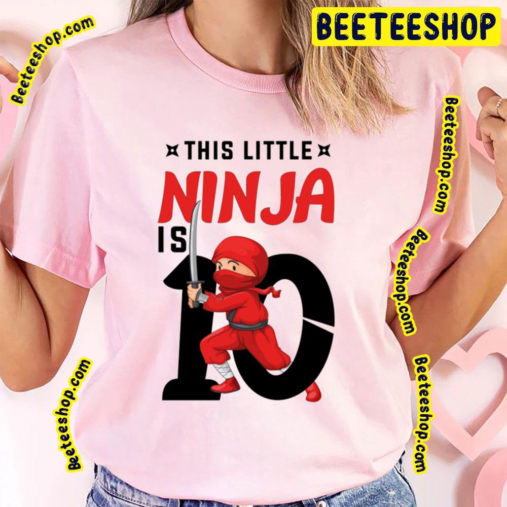 10th Birthday Under Ninja Trending Unisex T-Shirt