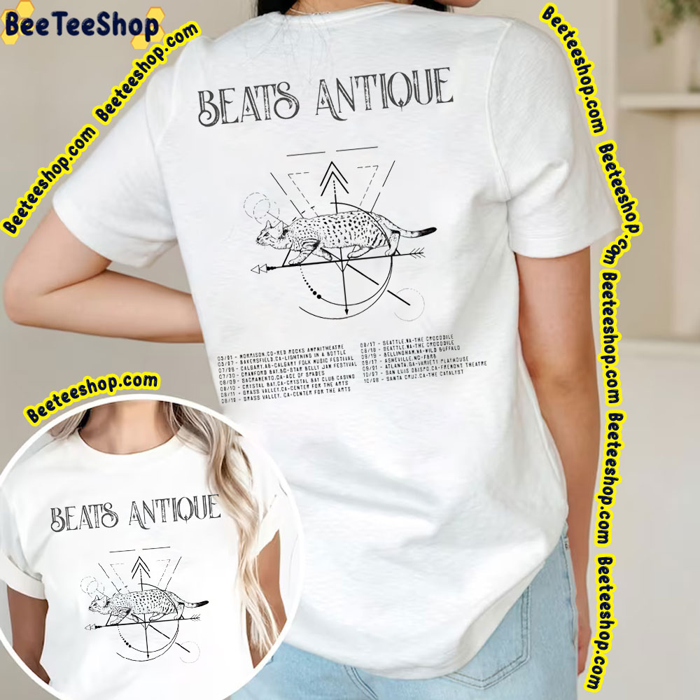 Beats Antique 2023 Tour Dates Double Sided Trending Unisex T-Shirt