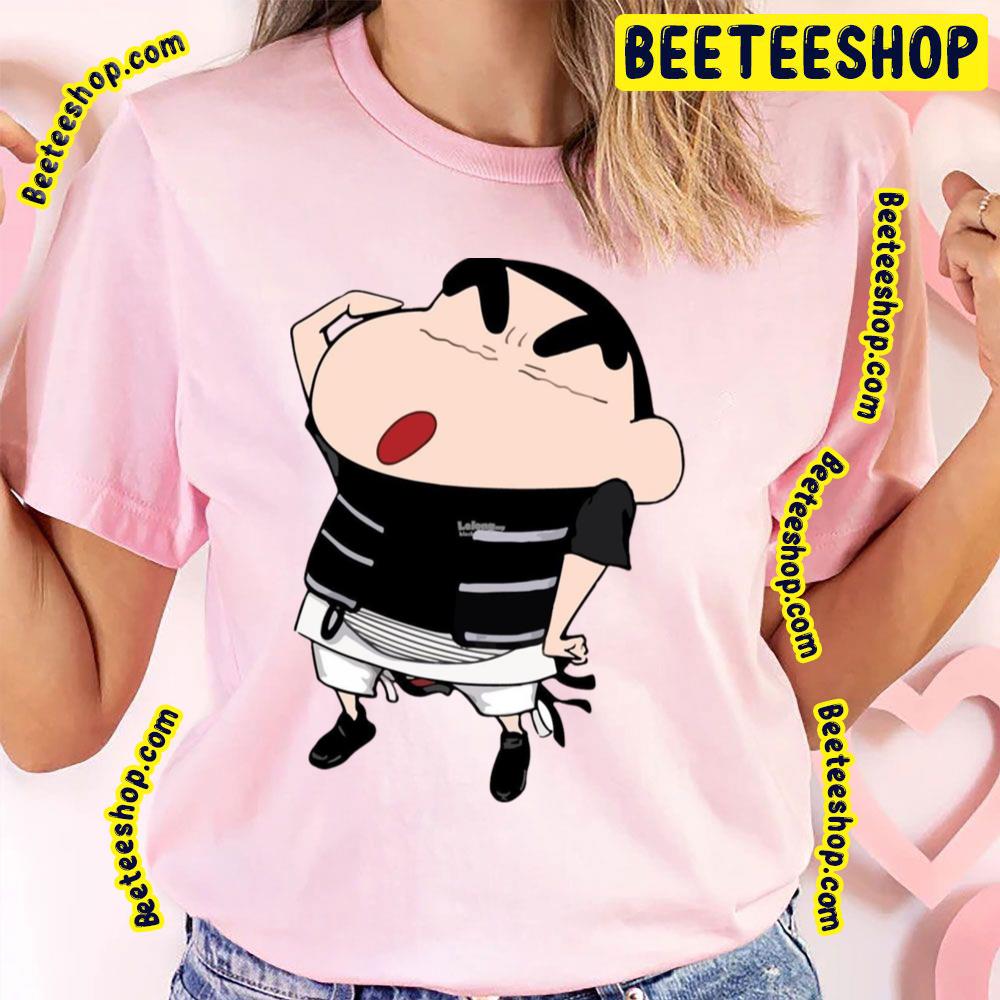 Black Art Crayon Shin Chan Trending Unisex T-Shirt