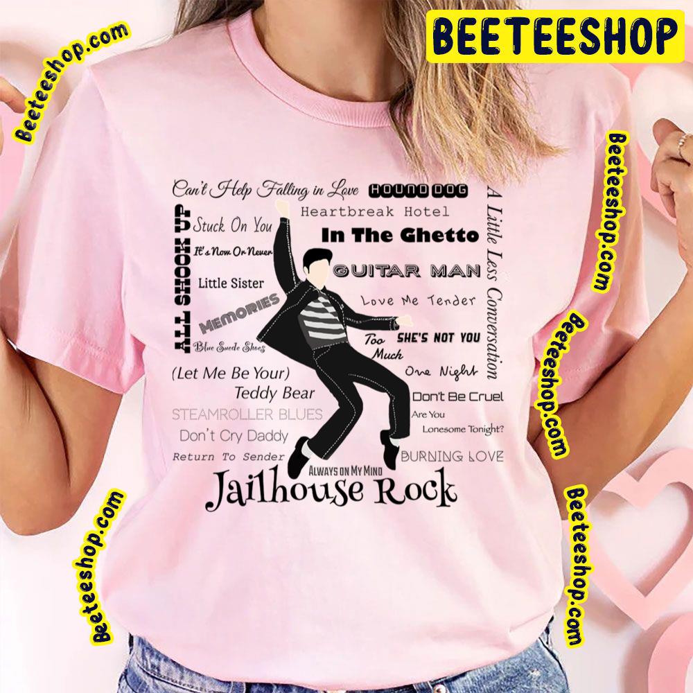 Black Art Jailhouse Rock Elvis Presley Trending Unisex T-Shirt