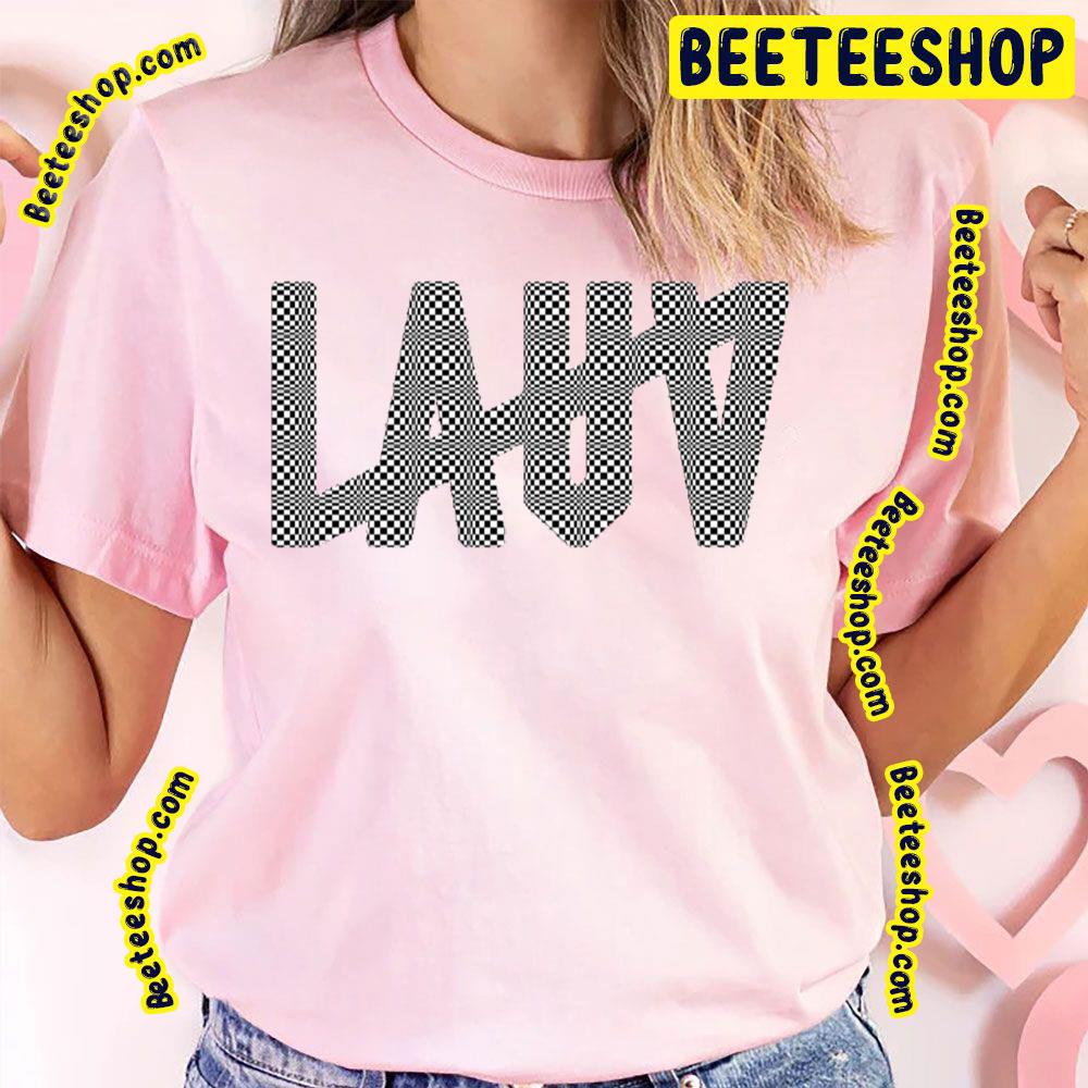 Black Art Text Lauv Band Logo Trending Unisex T-Shirt