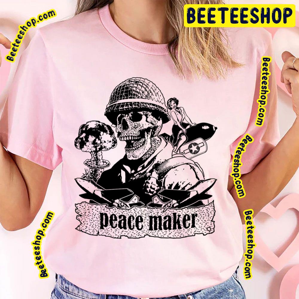 Black Skull Peace Maker Trending Unisex T-Shirt