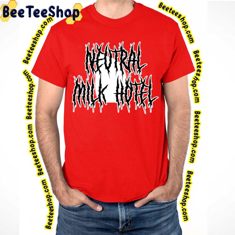 Black Text Neutral Milk Hotel Logo Trending Unisex T-Shirt