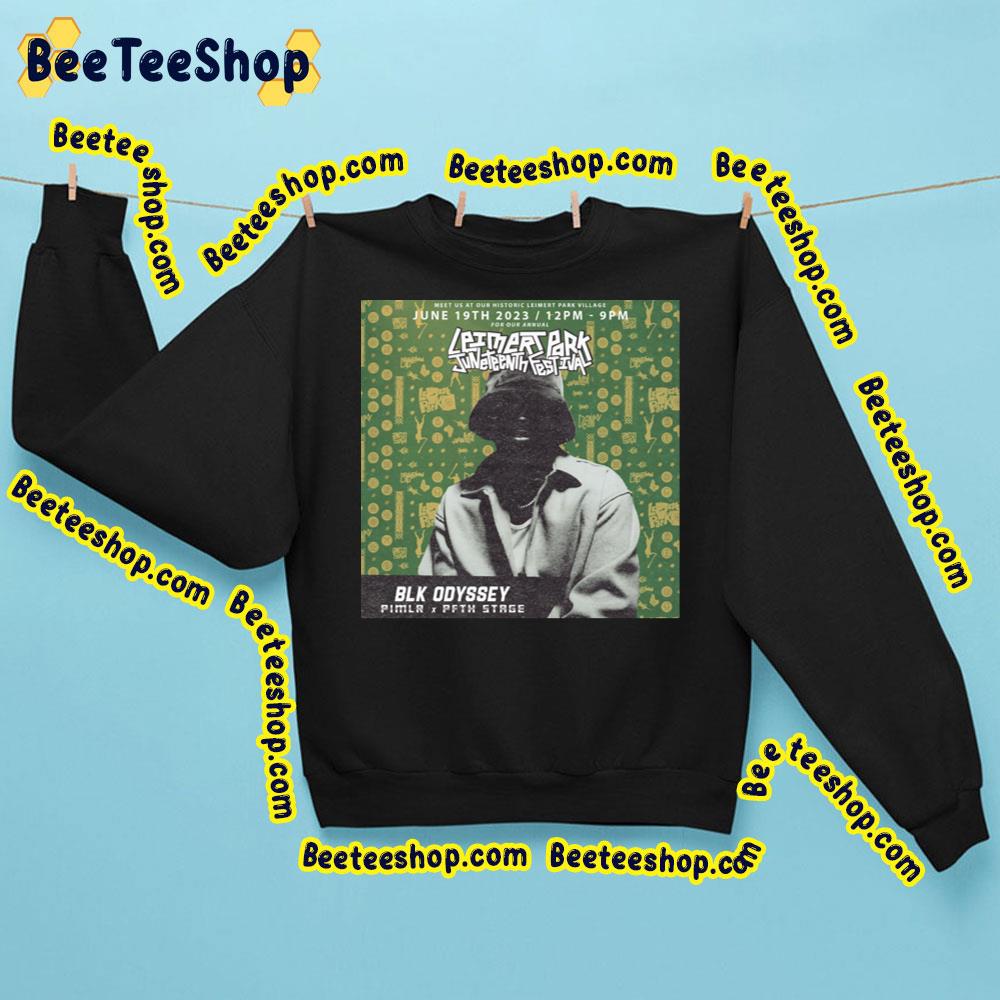 Blk Odyssy Leimert Park Juneteenth Festival 2023 Trending Unisex Sweatshirt