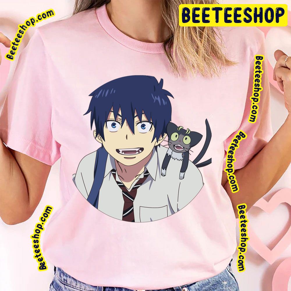 Blue Exorcist Rin Robot Cat Kuro Trending Unisex T-Shirt