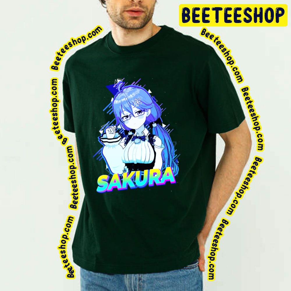 Blue Sakura Hololive Vtuber Miko Trending Unisex T-Shirt