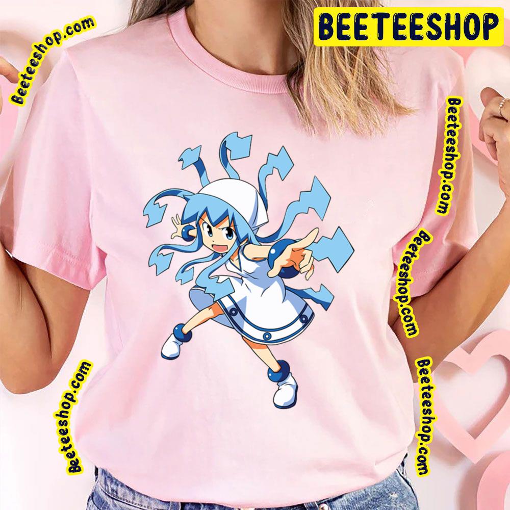 Blue Style Shinryaku! Ika Musume Trending Unisex T-Shirt