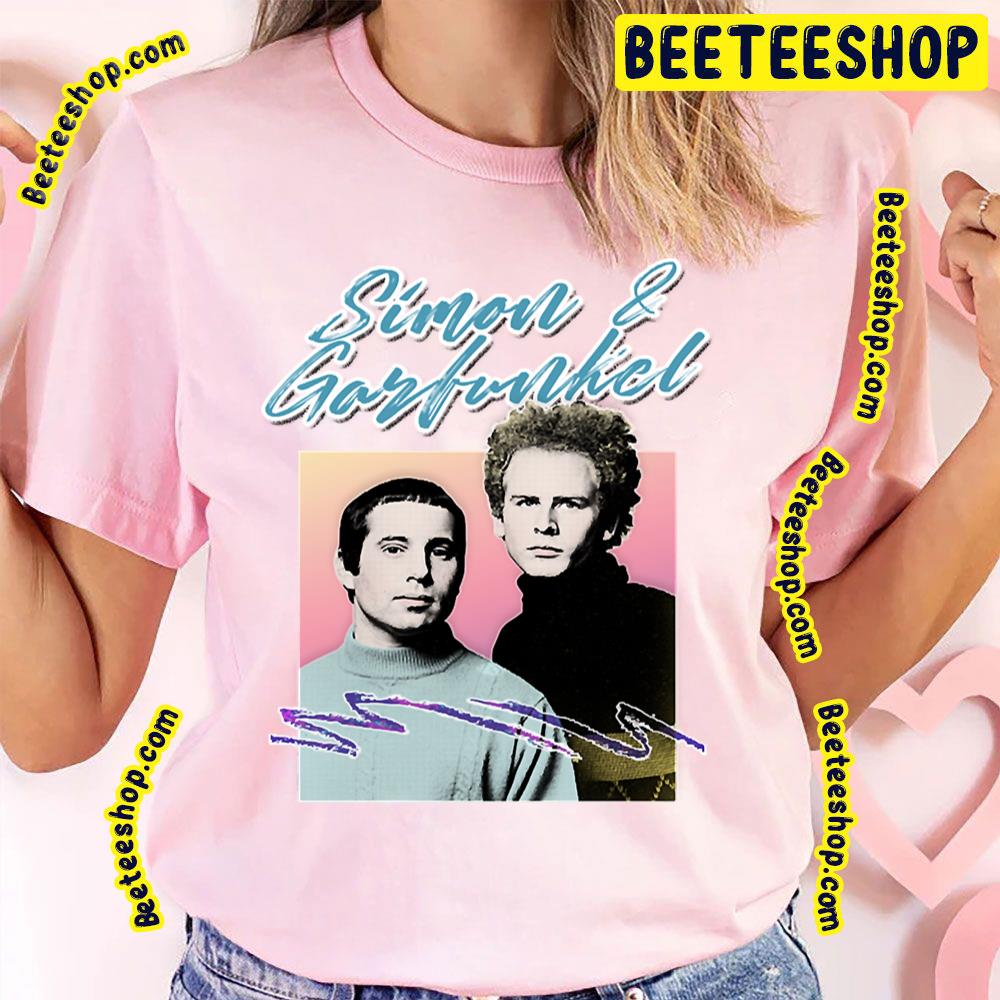 Blue Text Simon & Garfunkel Band Trending Unisex T-Shirt