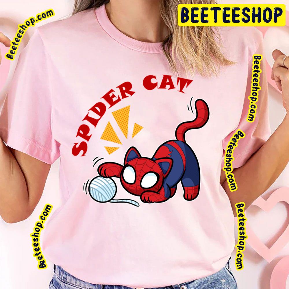 Cat Playing With Wool Spiderverse Movie Trending Unisex T-Shirt