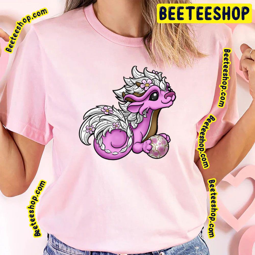 Cherry Blossom Dragon Pink Trending Unisex T-Shirt