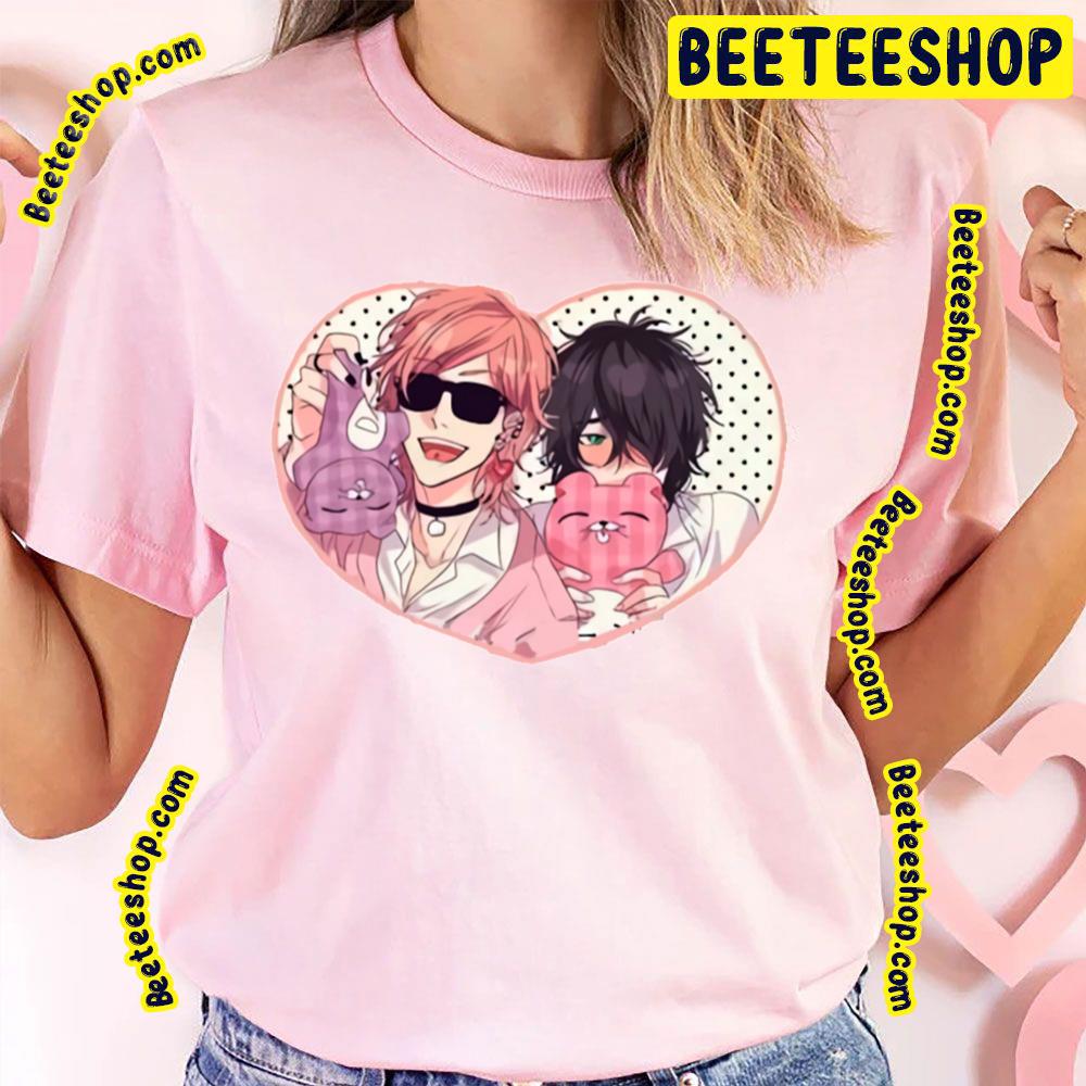 Chibi Heart Couple Yarichin Bitch Club Trending Unisex T-Shirt