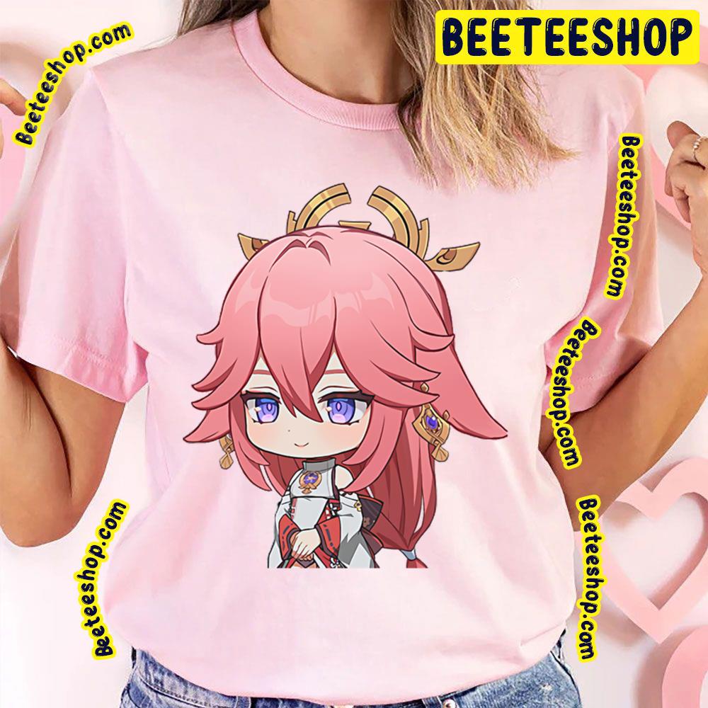 Chibi Yae Genshin Miko Trending Unisex T-Shirt