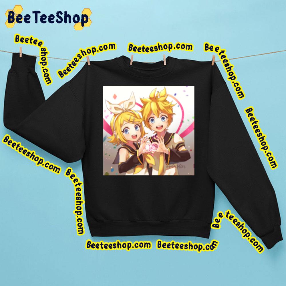 Cute Rin And Len Kagamine Heart Vocaloid Trending Unisex Sweatshirt